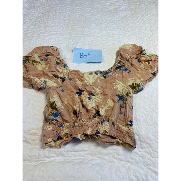 Areopostale y2k floral print front tie crop top size medium - Picture 6 of 7